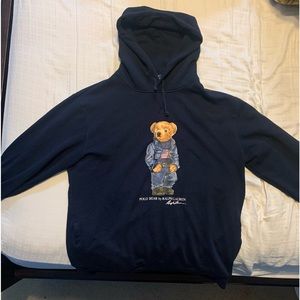 Polo bear Ralph Lauren navy blue hoodie